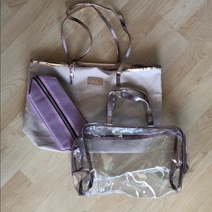 Laura Geller bags + large makeup bag